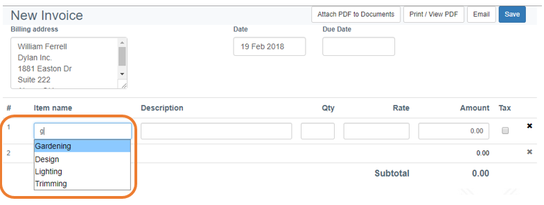 QBO New Invoice LineItemsa